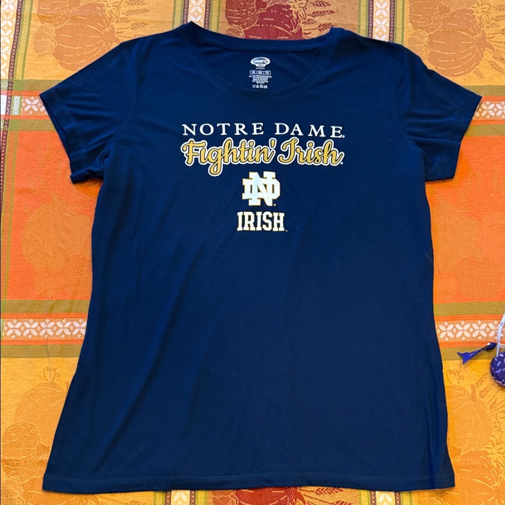 Navy Notre Dame Graphic Tee XXL NEW